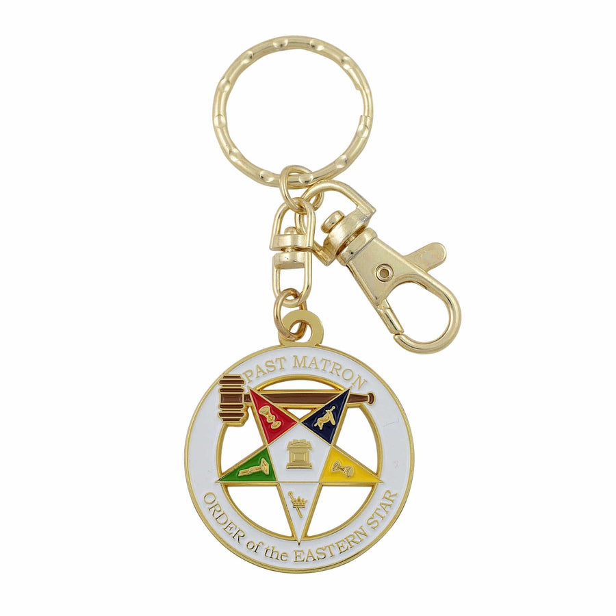 Past Matron Key Chain-Key Chain-The Masonic Depot-4 inches-Zinc Alloy-The Black Art Depot