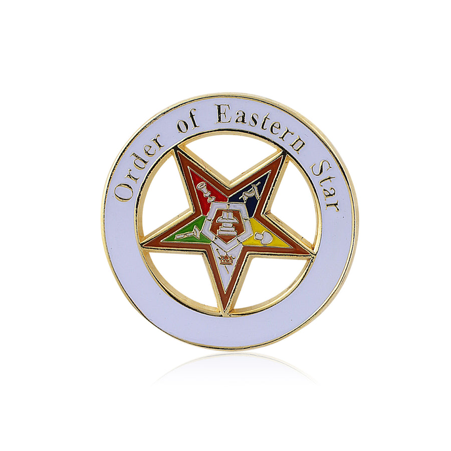Order of the Eastern Star Masonic Lapel Pin