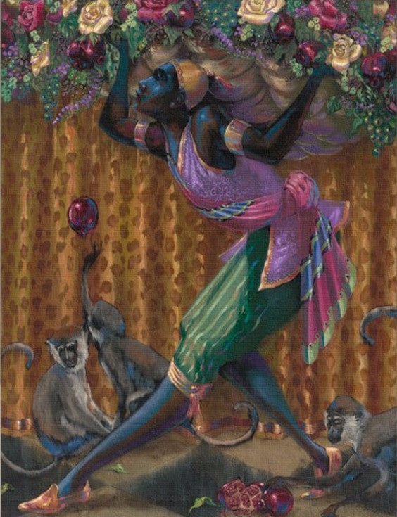 Blackamoor with Monkeys by John Holyfield (Artwork)