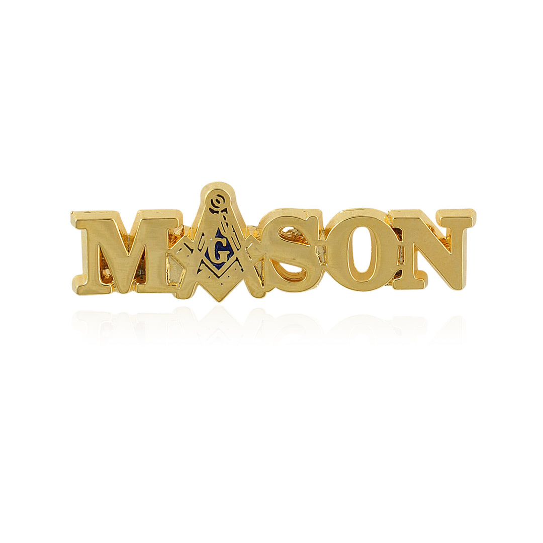 Mason: Gold Toned Masonic Lapel Pin