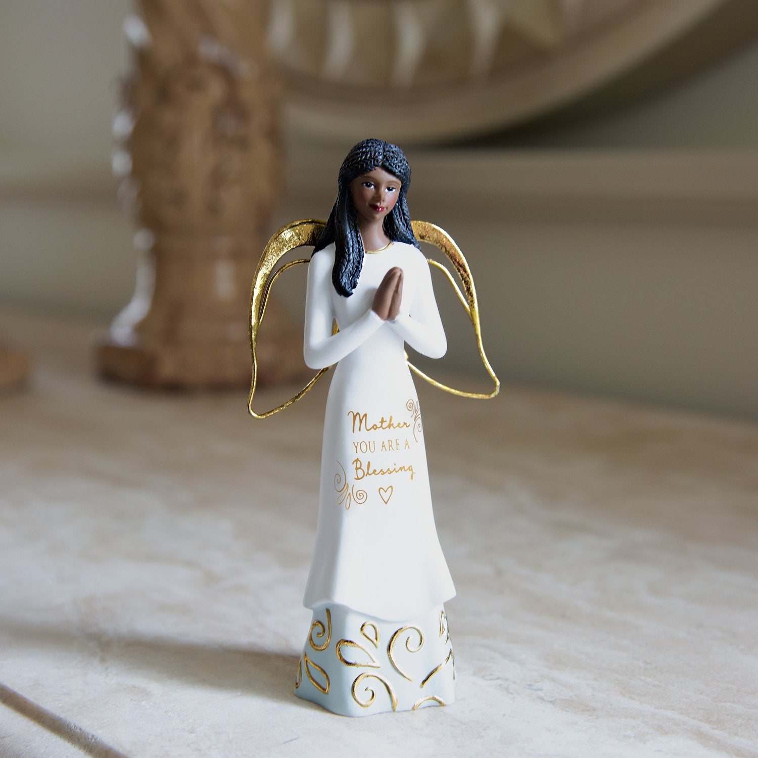 4 of 5: Mother, You Are a Blessing by Amylee Weeks: African American Angel Figurine (Lifestyle)