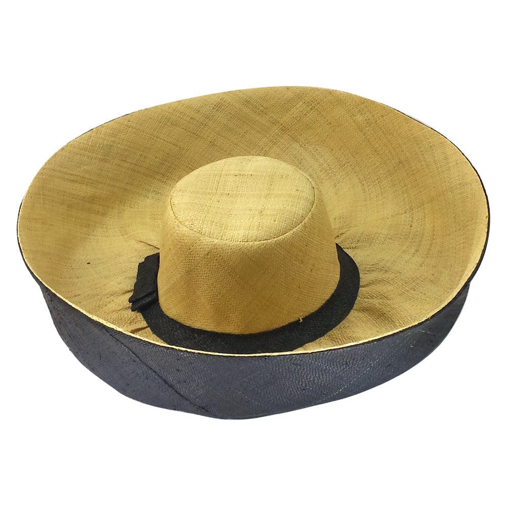 Ayotunde: Hand Made Big Brim Madagascar Raffia Hat
