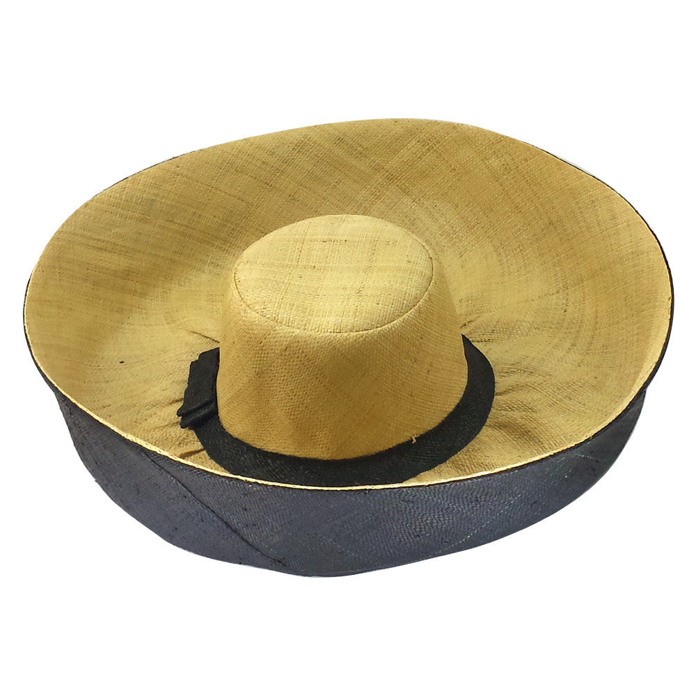6 of 6: Ayotunde: Hand Made Big Brim Madagascar Raffia Hat