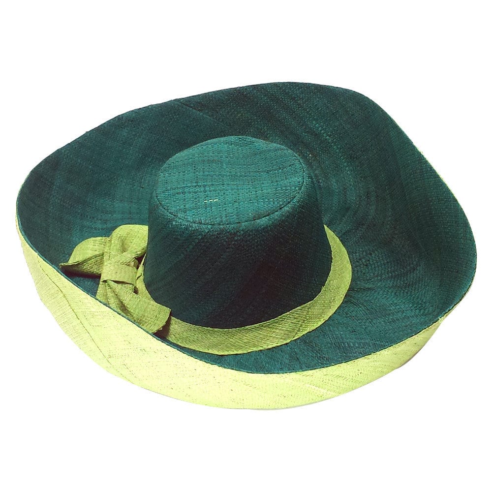 Chiamaka: Hand Made Big Brim Madagascar Raffia Cruise Hat