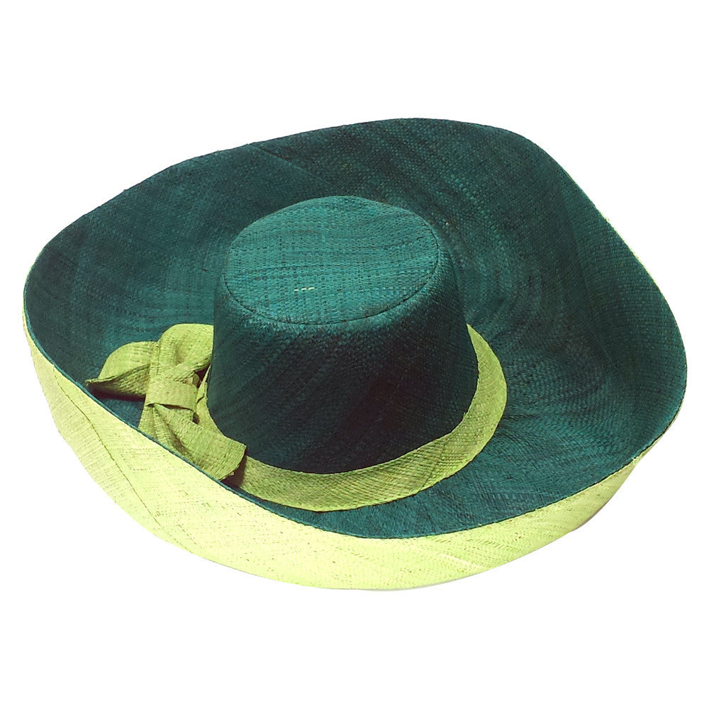 4 of 4: Chiamaka: Hand Made Big Brim Madagascar Raffia Cruise Hat