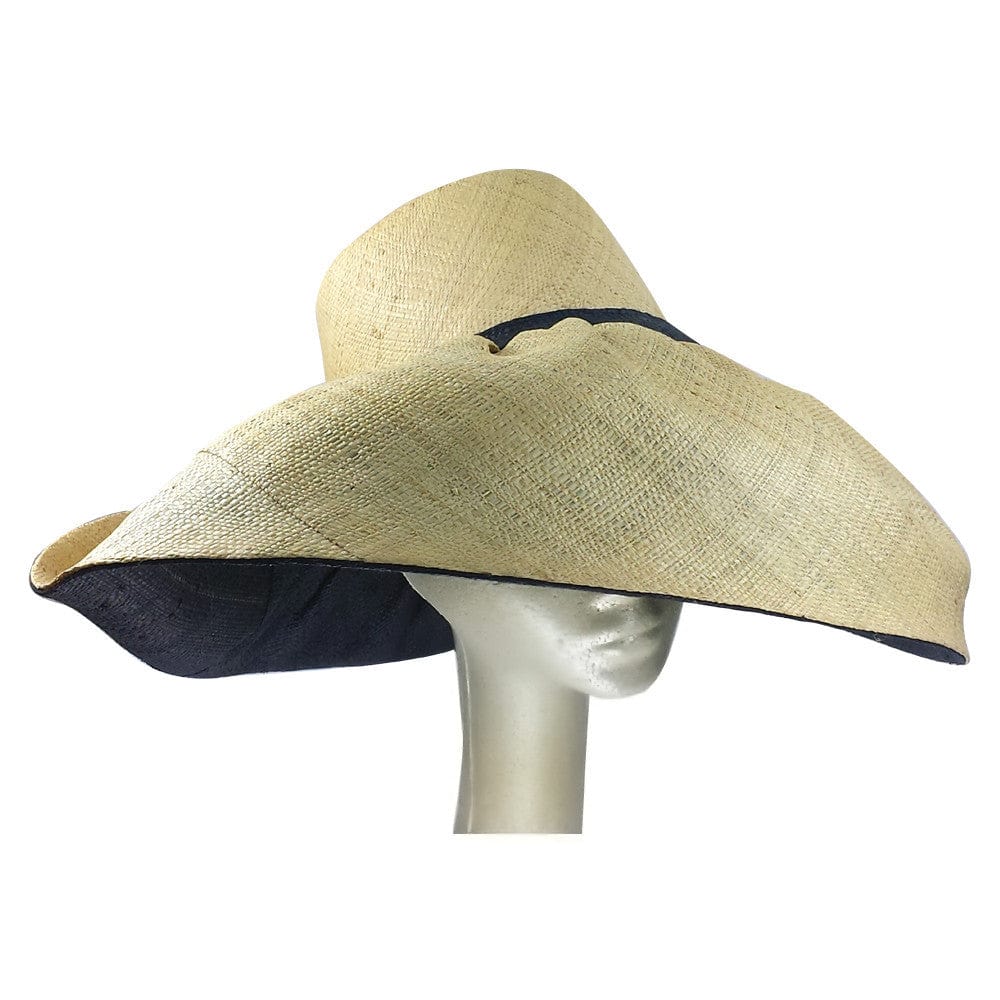 Ayotunde: Hand Made Big Brim Madagascar Raffia Sun Hat