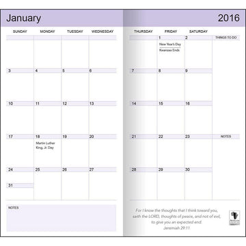 Black History: 2016 African American Checkbook Planner (Interior)
