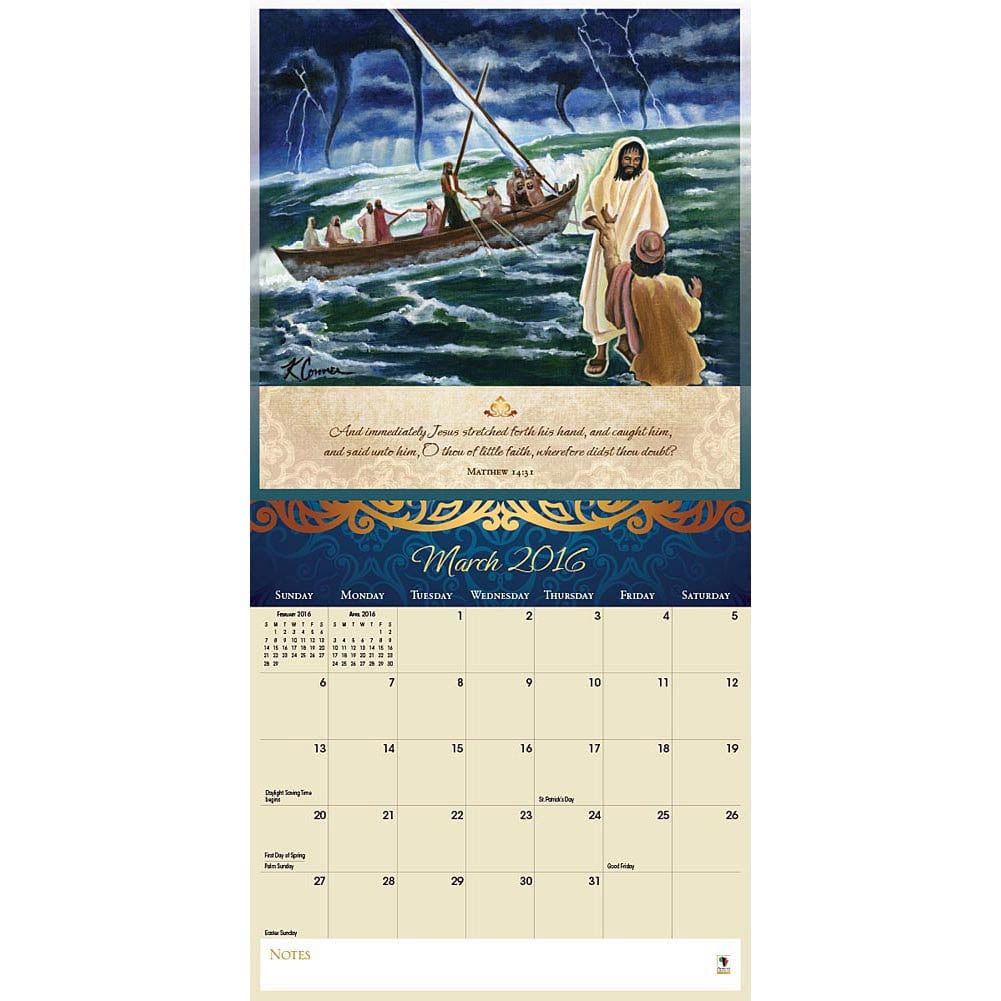 Walking by Faith: 2016 African American Calendar (Inside)