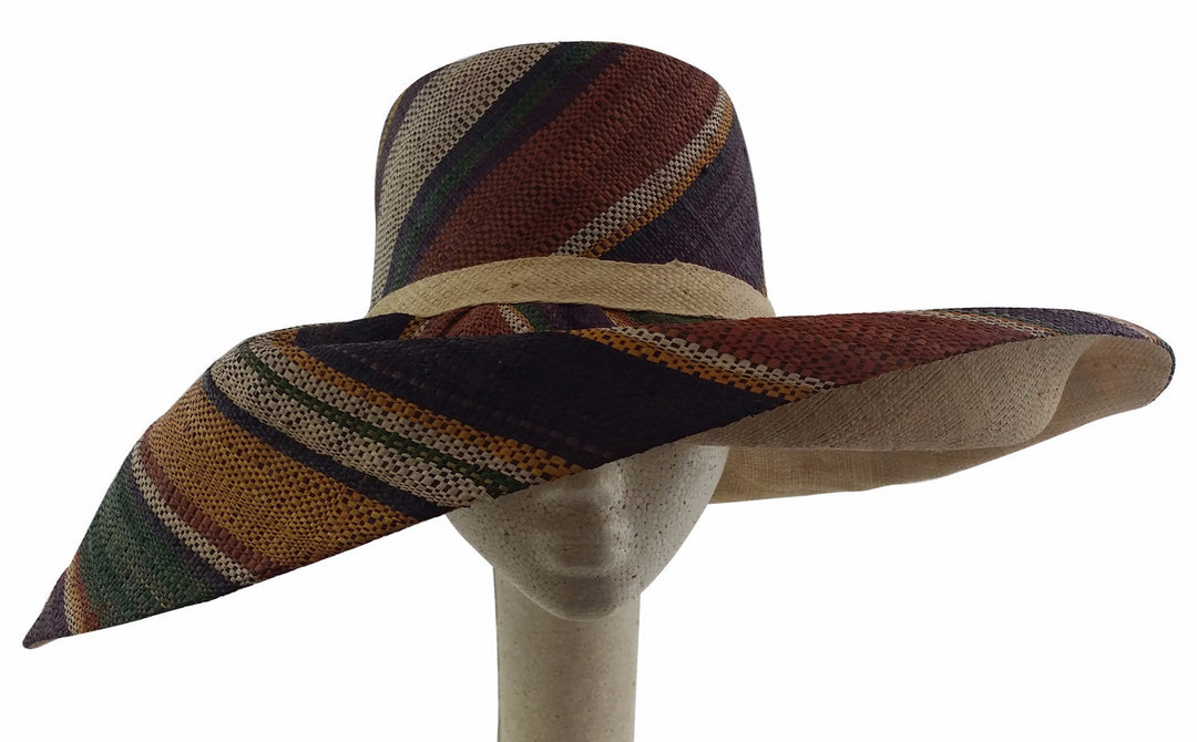 Chikere: Hand Made Big Brim Madagascar Raffia Sun Hat