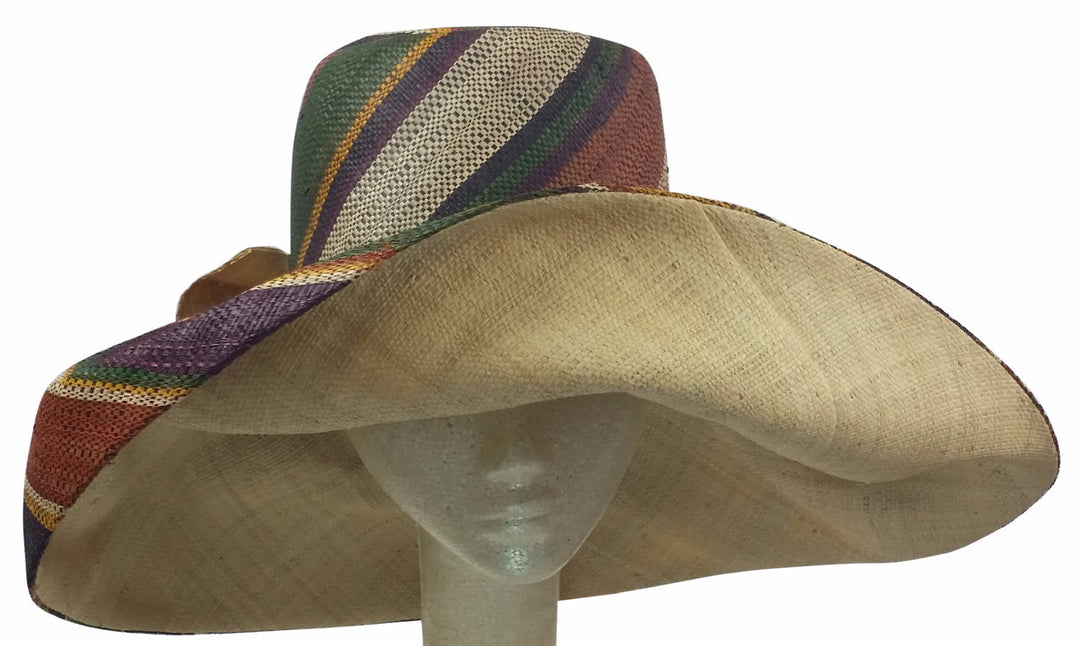 Chikere: Hand Made Big Brim Madagascar Raffia Sun Hat