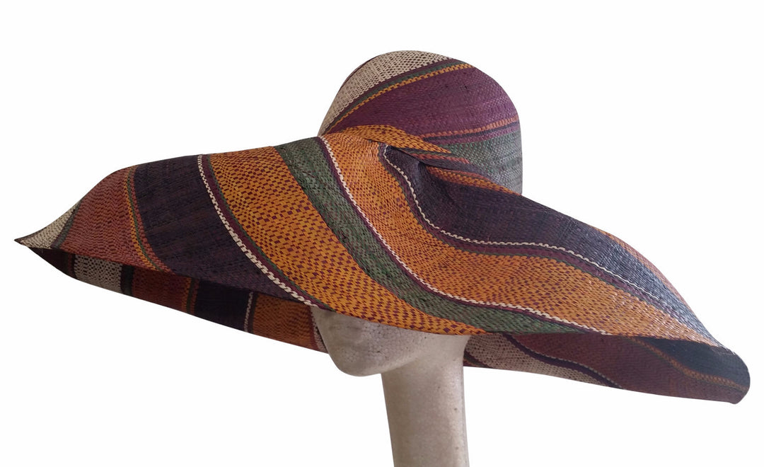 Ebele: Hand Woven Madagascar Big Brim Raffia Sun Hat