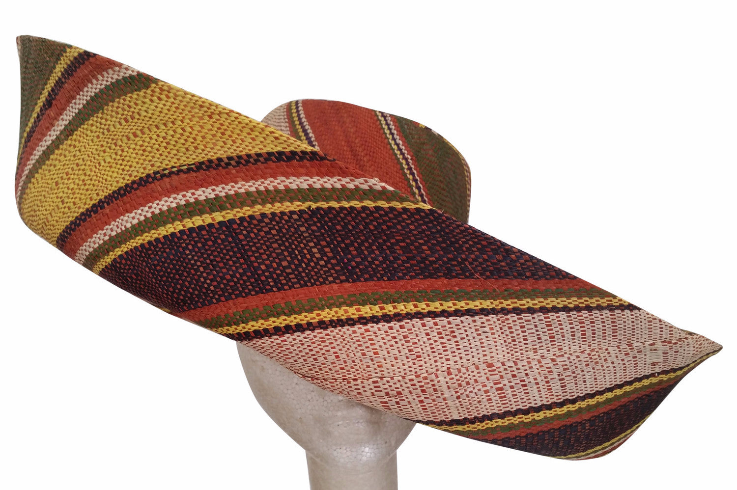 2 of 3: Folami: Hand Woven Big Brim Madagascar Raffia Sun Hat