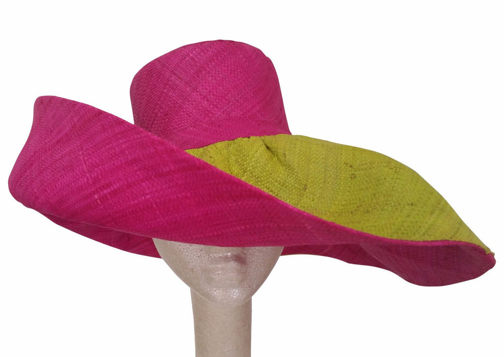 Katlego: Alpha Kappa Alpha Inspired Big Brim Raffia Hat