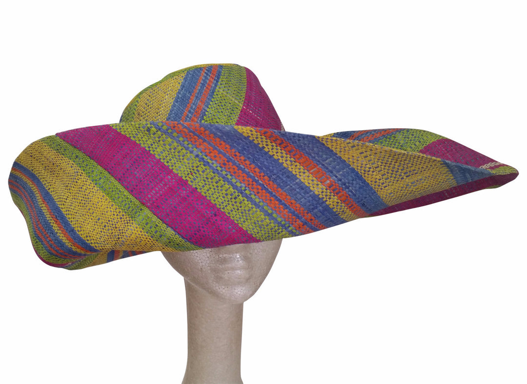 Imani: Raffia Hat-Hats-The Raffia Boutique-59cm-Raffia-The Black Art Depot