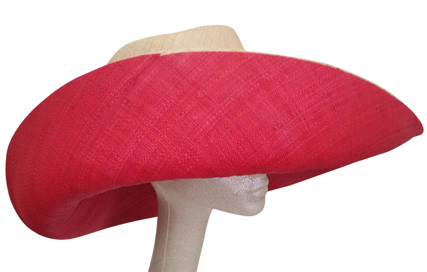 3 of 4: Makena: Hand Woven Madagascar Big Brim Raffia Sun Hat