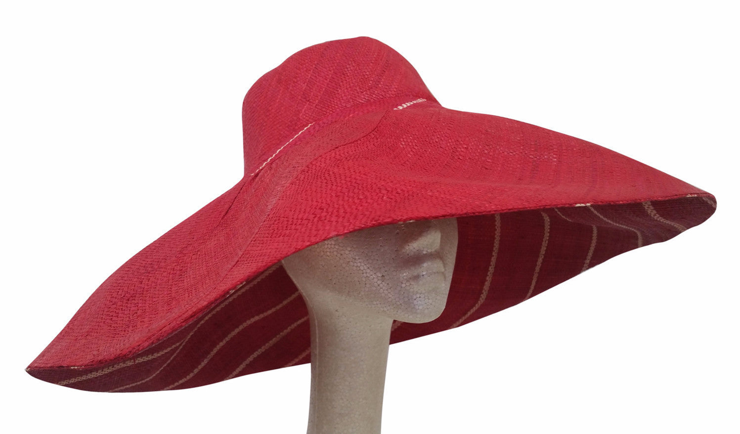 3 of 4: Ogechi: Hand Woven Madagascar Big Brim Raffia Sun Hat