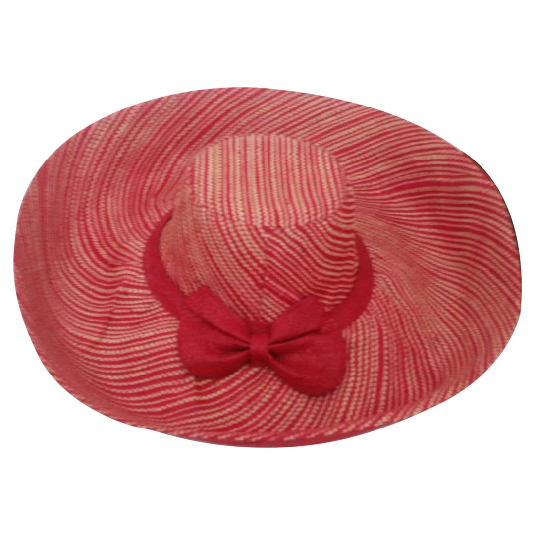 Nyala: Hand Woven Red Madagascar Big Brim Raffia Sun Hat