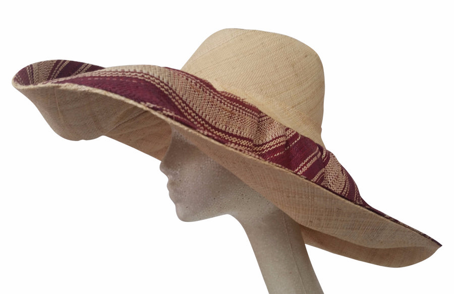 Omolara: Raffia Hat-Hats-The Raffia Boutique-59cm-Raffia-The Black Art Depot
