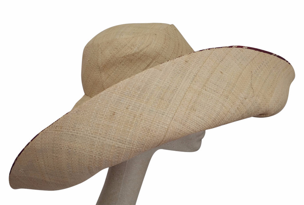 Omolara: Raffia Hat-Hats-The Raffia Boutique-59cm-Raffia-The Black Art Depot