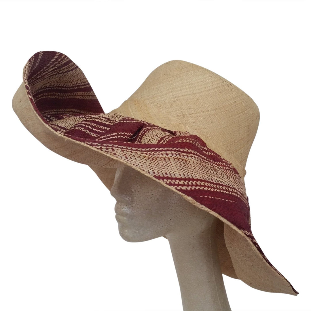 Omolara: Raffia Hat-Hats-The Raffia Boutique-59cm-Raffia-The Black Art Depot