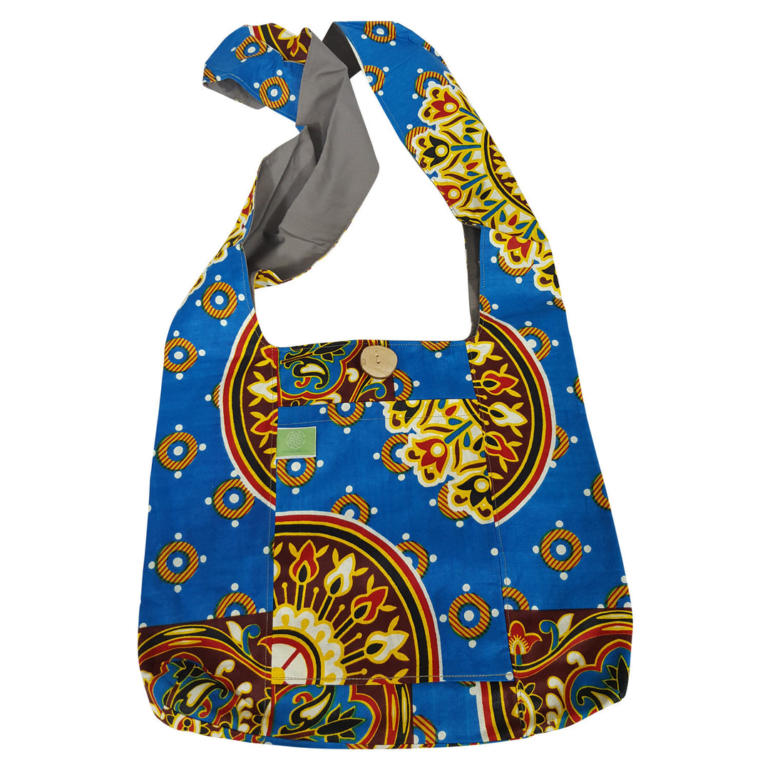 Authentic African Fabric Cross Body Sling Bag by Timbali Crafts
