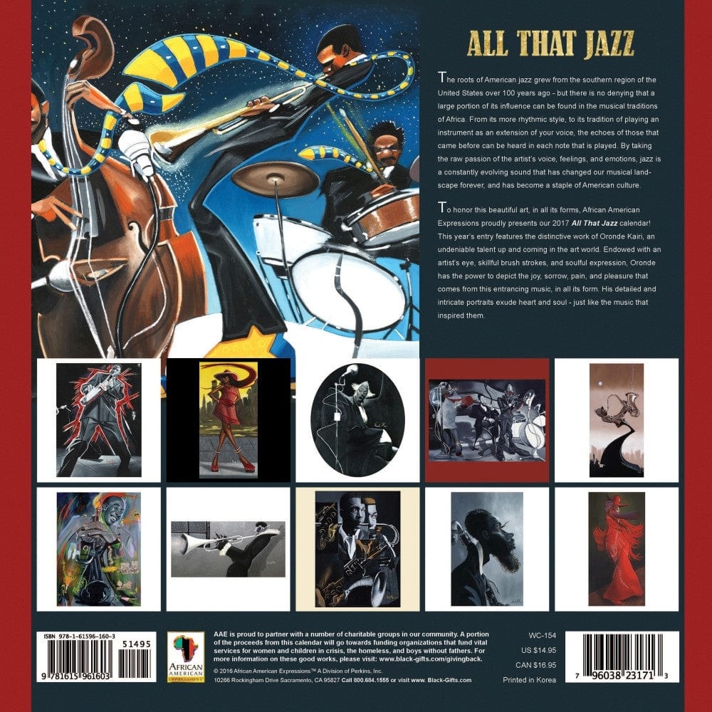 All That Jazz: The Fine Art of Lonnie Olliverre (2017 African American Calendar)