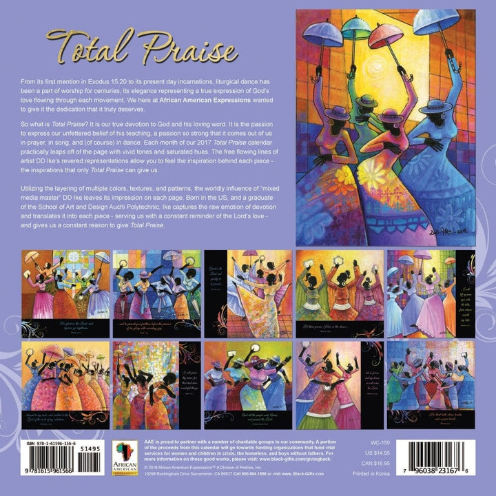Total Praise: The Art of D.D. Ike 2017 Wall Calendar