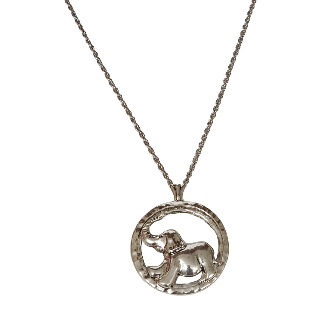Elephant Pendant-Jewelry-Elephant Boutique-Silver-Pendant-The Black Art Depot
