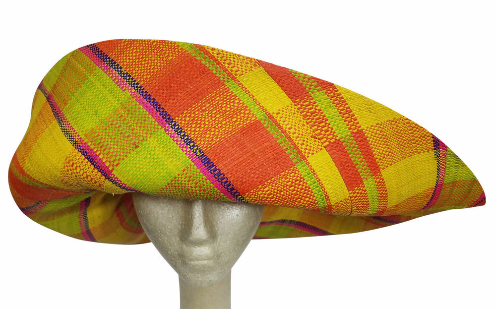 Adia: Madagascar Big Brim Raffia Sun Hat-Hats-The Raffia Boutique-59cm-Raffia-The Black Art Depot
