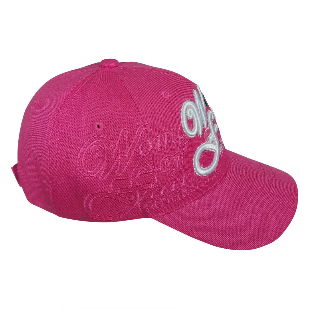 Woman of Faith: I Love Jesus Adjustable Women's Baseball Cap (Fuchsia)