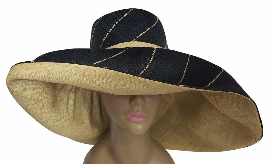 Oni: Raffia Hat-Hats-The Raffia Boutique-59cm-Raffia-The Black Art Depot