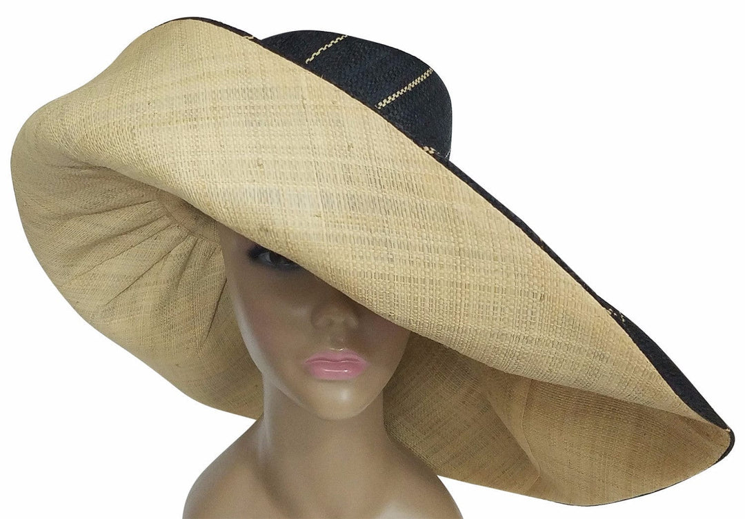 Oni: Raffia Hat-Hats-The Raffia Boutique-59cm-Raffia-The Black Art Depot