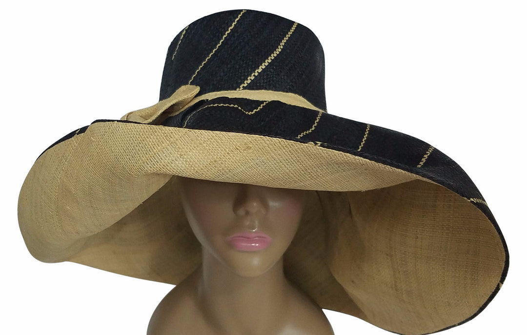 Oni: Raffia Hat-Hats-The Raffia Boutique-59cm-Raffia-The Black Art Depot
