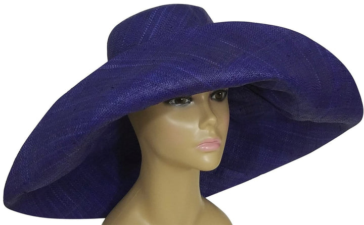 Ayodele: Authentic African Hand Woven Multi-Color Madagascar Raffia Big Brim Sun Hat