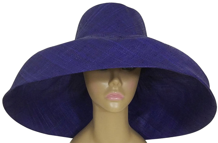 Ayodele: Authentic African Hand Woven Multi-Color Madagascar Raffia Big Brim Sun Hat