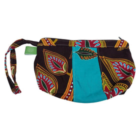 Manzini: African Fabric Cosmetic/Make-Up Bag/Wristlet by Timbali Crafts