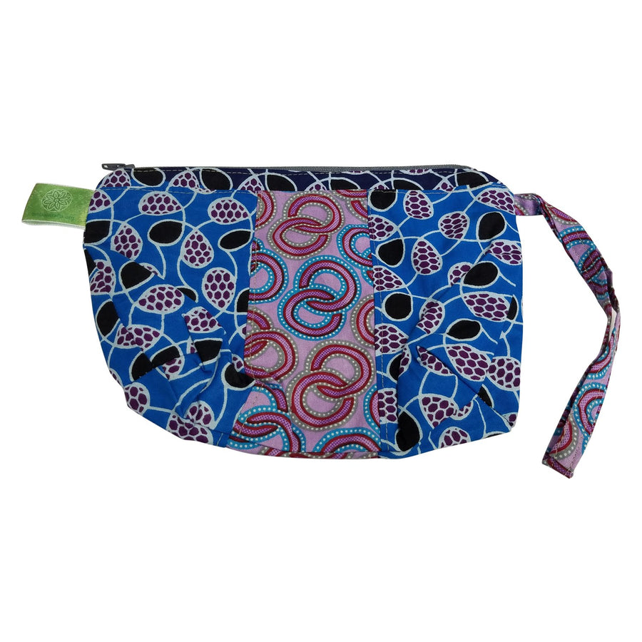 Malkerns: Authentic African Fabric Cosmetic Bag by Timbali Crafts