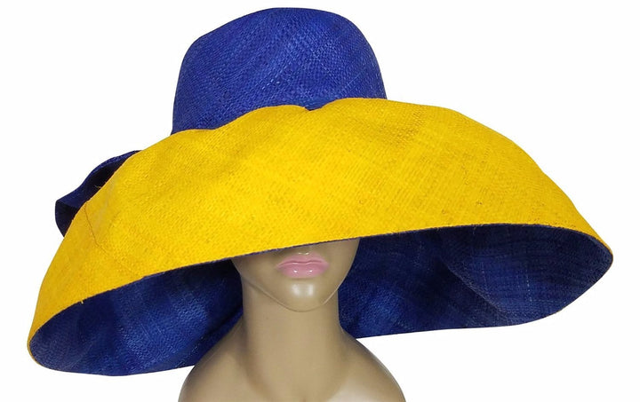 Olabisi: Sigma Gamma Rho Inspired Madagascar Big Brim Raffia Sun Hat