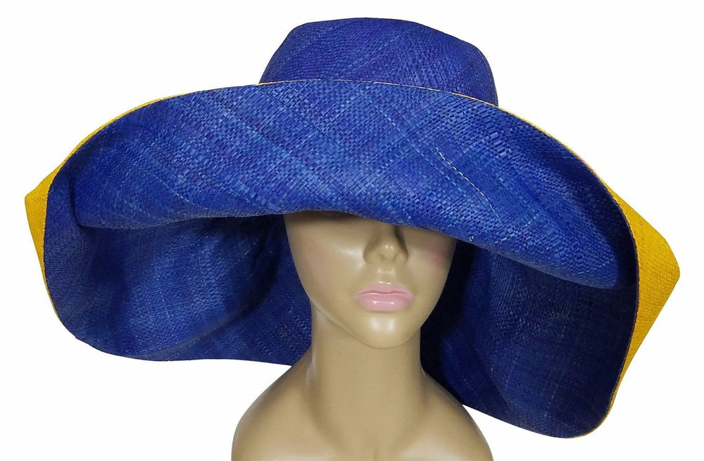 Olabisi: Sigma Gamma Rho Inspired Madagascar Big Brim Raffia Sun Hat