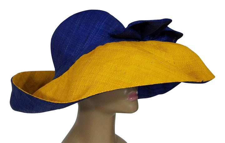 Olabisi: Sigma Gamma Rho Inspired Madagascar Big Brim Raffia Sun Hat