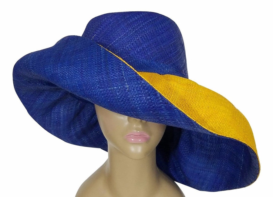 Olabisi: Sigma Gamma Rho Inspired Madagascar Big Brim Raffia Sun Hat