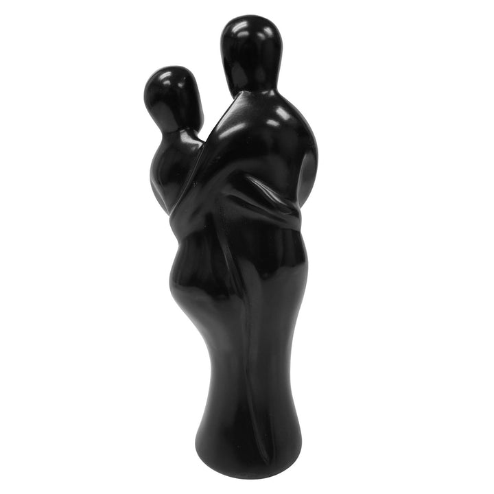 Growing Family: Authentic Handmade African Soapstone Sculpture (Black)