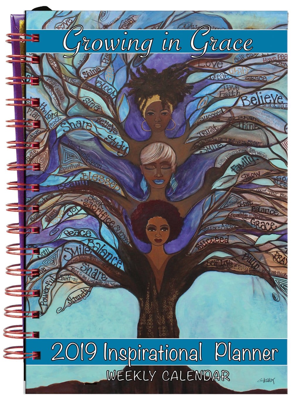 Growing in Grace: 2019 African American Weekly Inspirational Planner by GBaby