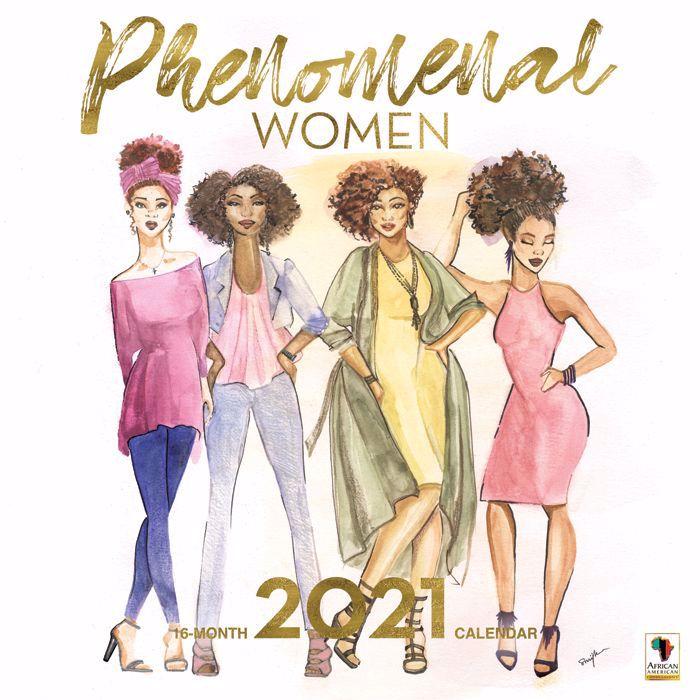 1 of 3: Phenomenal Women: 2021 Black Art Calendar by Sarah Myles