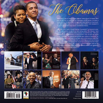 Remembering the Obamas: 2021 Black History Calendar (Back)