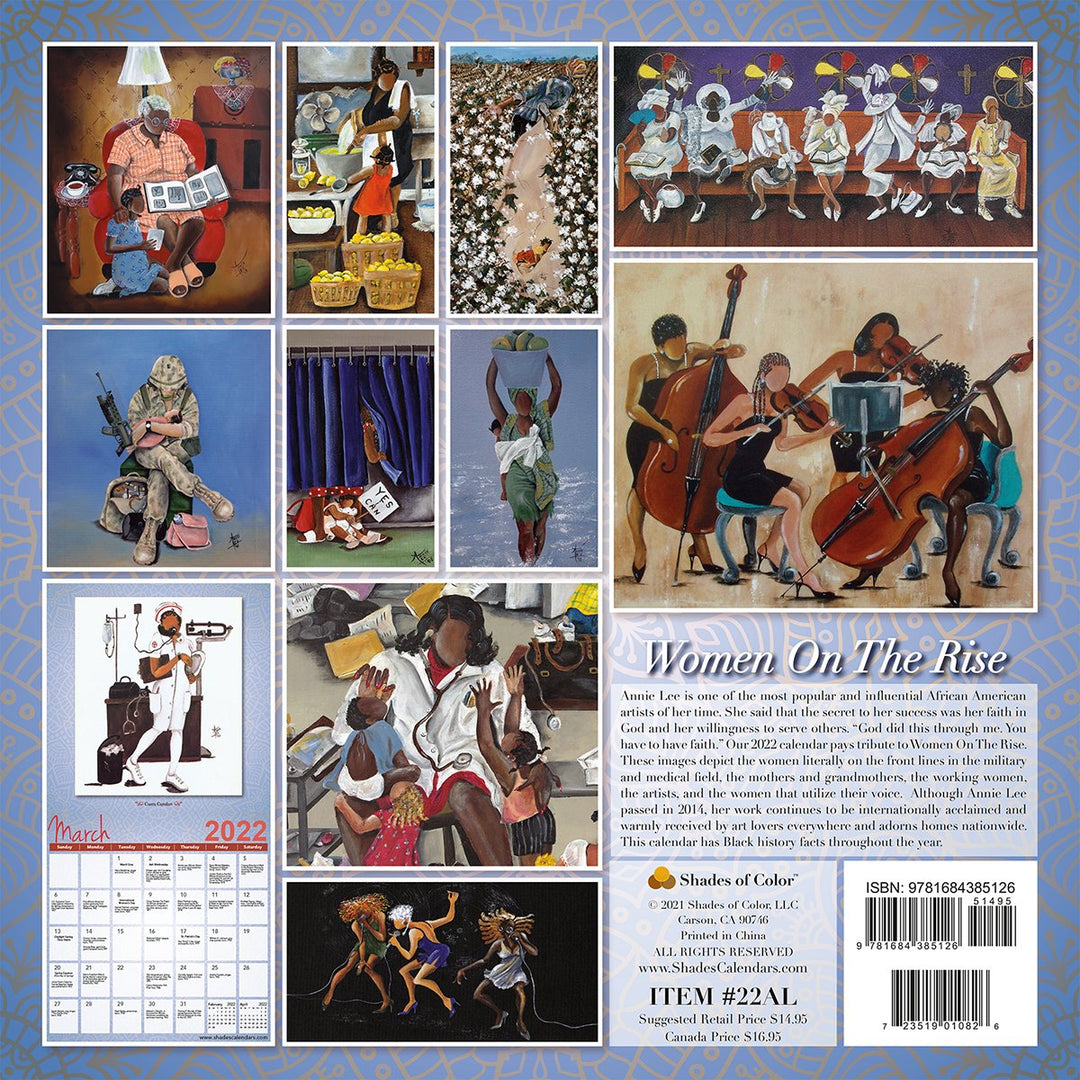 The Art of Annie Lee: Women on the Rise (2022 African American Wall Calendar)