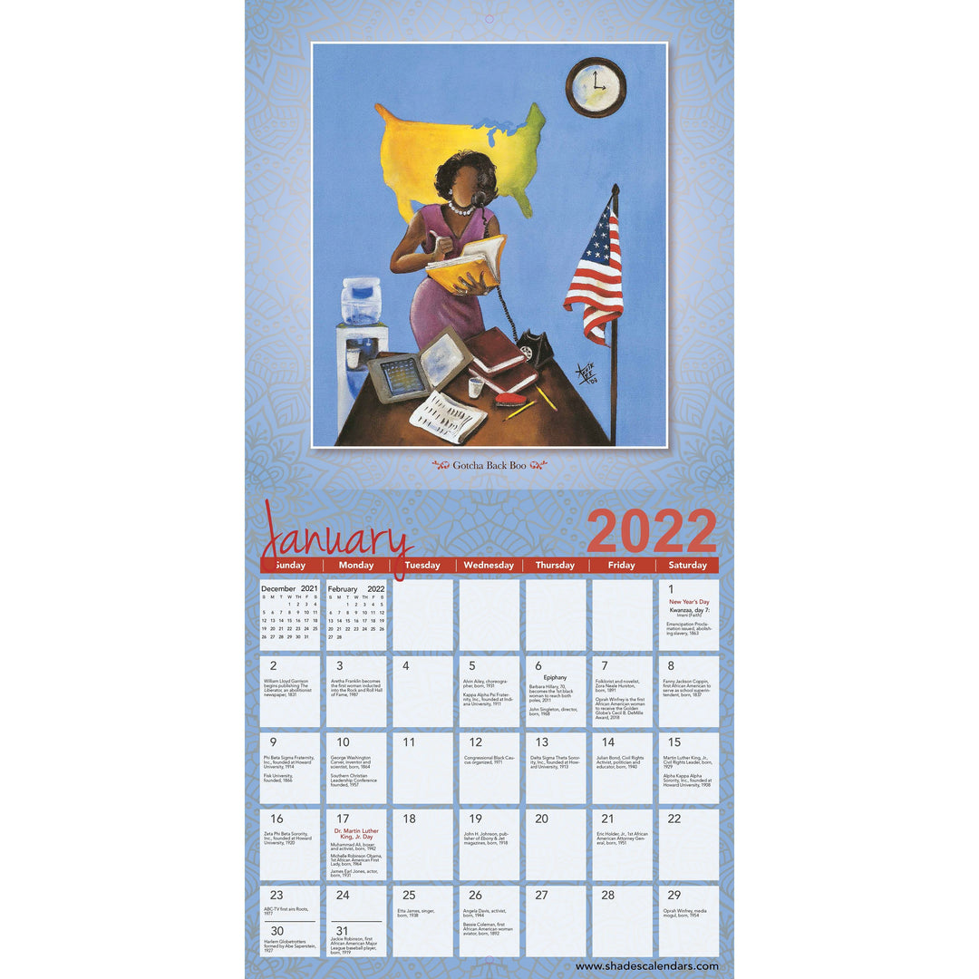 The Art of Annie Lee: Women on the Rise (2022 African American Wall Calendar)