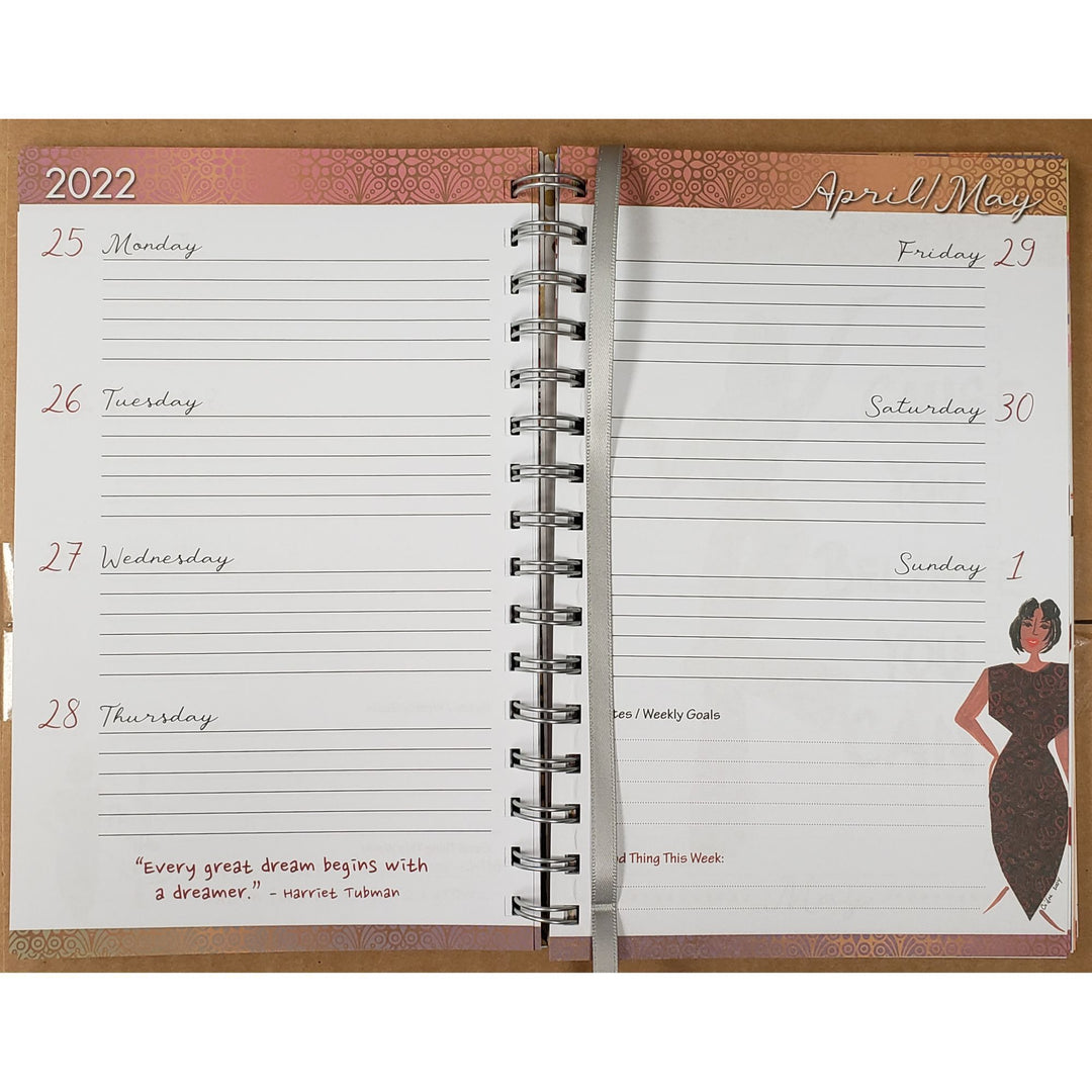 Believe You Can by Cidne Wallace: 2022 African American Weekly Planner (Interior)