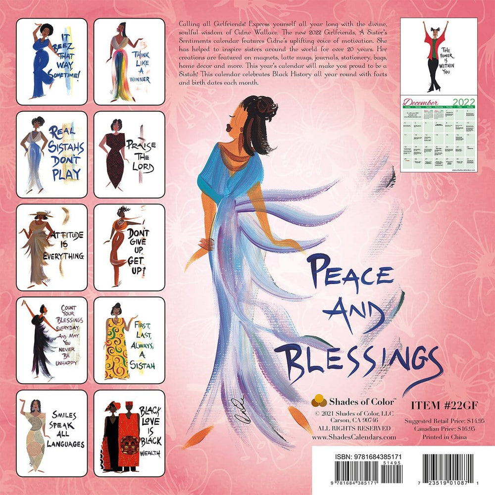 Believe You Can by Cidne Wallace: 2022 African American Calendar (Black)