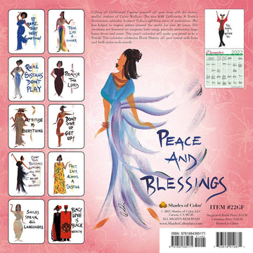 Believe You Can by Cidne Wallace: 2022 African American Calendar (Black)